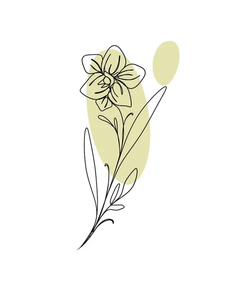 line art drawing of flowers. Editable line. minimalism sketch, idea for invitation, design of instagram stories and highlights icons.