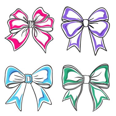 Festivalsel yaylar serbest çizim çizgisi sanatı