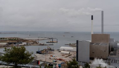 Waste incineration plant. Modern waste incineration plant. Denmark. Copenhagen.