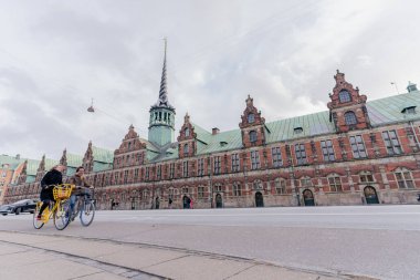 COPENHAGEN. DENMARK - February 20, 2022. Bicycle transport in the city of Copenhagen.