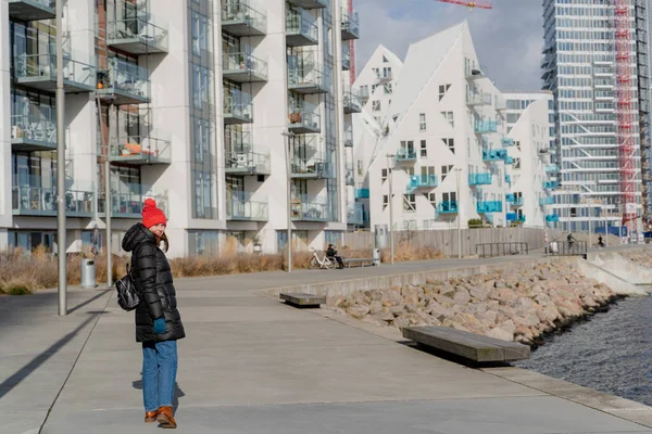 Сучасні Житлові Будівлі Данія Орхус — стокове фото