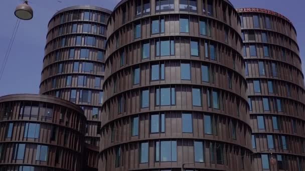 Architecture Multi Storey Building Denmark Copenhagen — Stok video