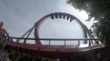 Eğlence parkı. Tivoli Parkı. Danimarka. Kopenhag.