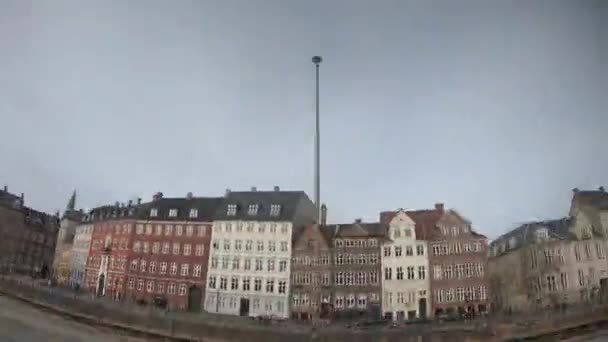 Город Копенгаген Дания Timelapse — стоковое видео
