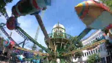 Eğlence parkı. Tivoli Parkı. Danimarka. Kopenhag.