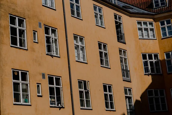 Wohngebäude Hof Eines Wohnhauses Dänemark — Stockfoto