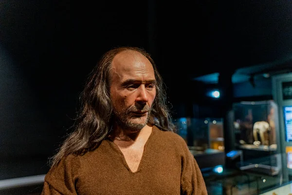 stock image Ancient Mannequin. Viking. Denmark. Museum of Danish History.