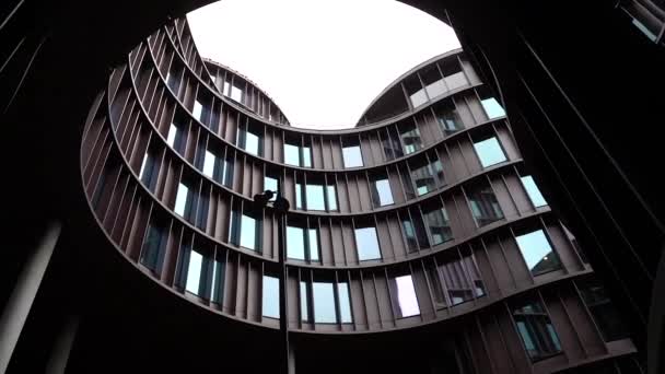 Архитектура Современное Здание Дания Копенгаген — стоковое видео