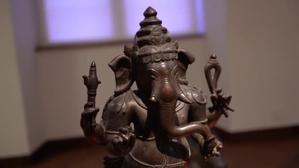 힌두교 Ganesh의 종교적인 이미지 — 비디오