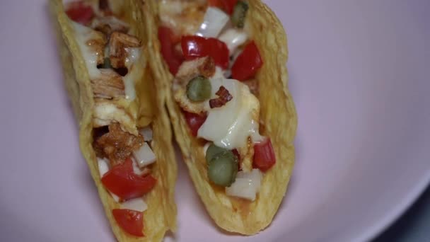 Мексиканська Їжа Культура Вуличної Їжі Мексиканського — стокове відео