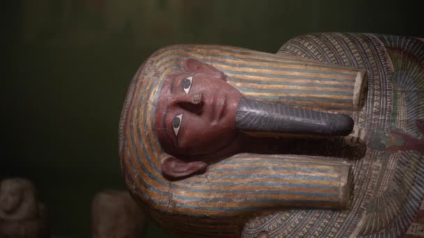 Мумія Мумія Короля Стародавньому Єгипті — стокове відео