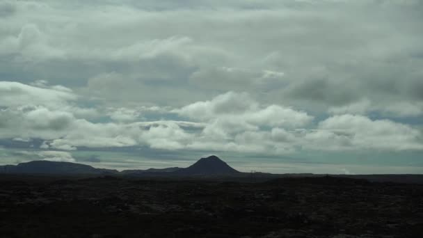 Malebná Krajina Islandu Celkový Plán — Stock video