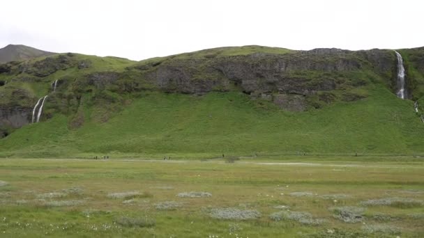 Picturesque Landscape Iceland Overall Plan — Stock Video