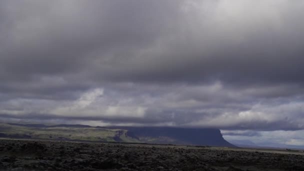 Malowniczy Krajobraz Islandii Plan Ogólny — Wideo stockowe