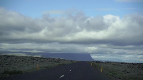 Мальовничий Краєвид Ісландії Загальний План — стокове відео