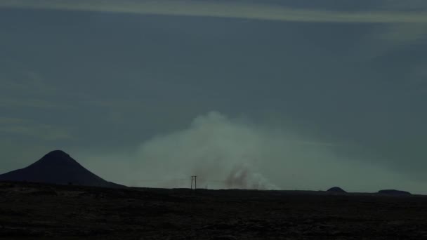 Malebná Krajina Islandu Celkový Plán — Stock video