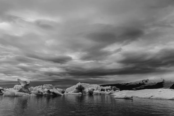 Ісландія Танення Льодовика Пливе Океан — стокове фото
