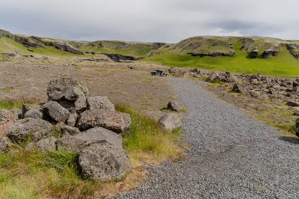 アイスランド 写真の風景 上からの眺め — ストック写真
