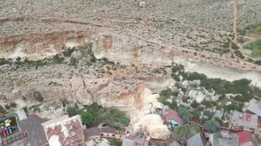 Malta. Küçük bir Temel Reis Köyünün havadan görünüşü.