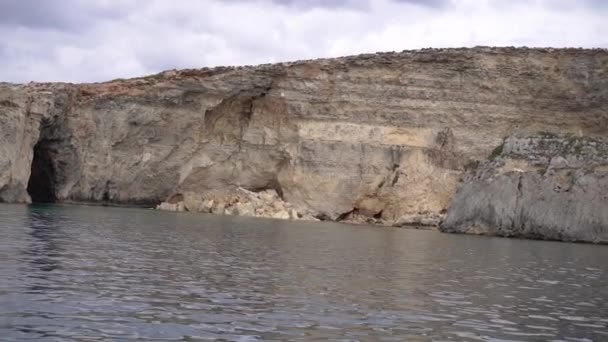 Скелясте Узбережжя Мальти Кліфф Перегляд — стокове відео