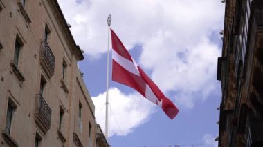 Malta. Eski kasaba Valletta. Genel plan.
