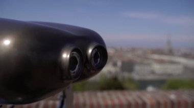 Torino. Şehir manzaralı. Gözlem platformu.