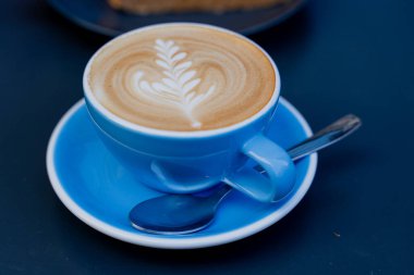 Bir fincan kahve. Torino. Yakın plan..