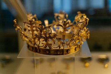 Taç. Taç başlığı. Kopenhag 'da. Danimarka.