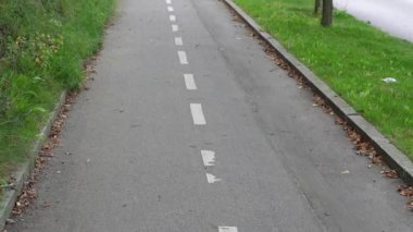 Yaya ve bisiklet yolu. Genel plan.