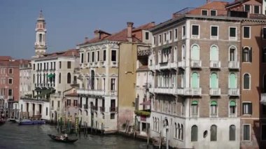 Venedik binası. Eski evin manzarası.