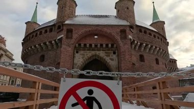 Krakow. Mimarlık. Tarihi binalar. Eski kasaba..