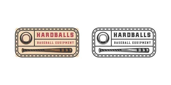 Vintage Rétro Baseball Sport Emblème Logo Insigne Étiquette Marque Affiche — Image vectorielle