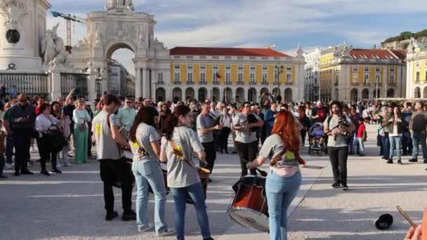 Lisabon Náměstí Obchodu Portugalsko Března 2024 Rada Města Lisabonu Poprvé — Stock video