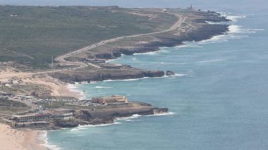 Sintra Cascais doğal parkındaki manzaralı sahil manzarası Portekiz