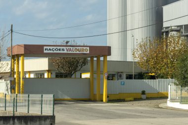 Entrance to the grupo valouro compound feed manufacturing plant, a prominent provider for poultry and other livestock