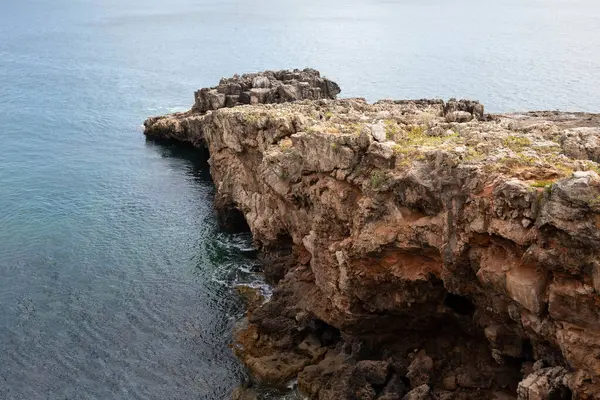Seascape View Rocks Calm Waters Atlantic Ocean Cascais Portugal — Stock Photo, Image