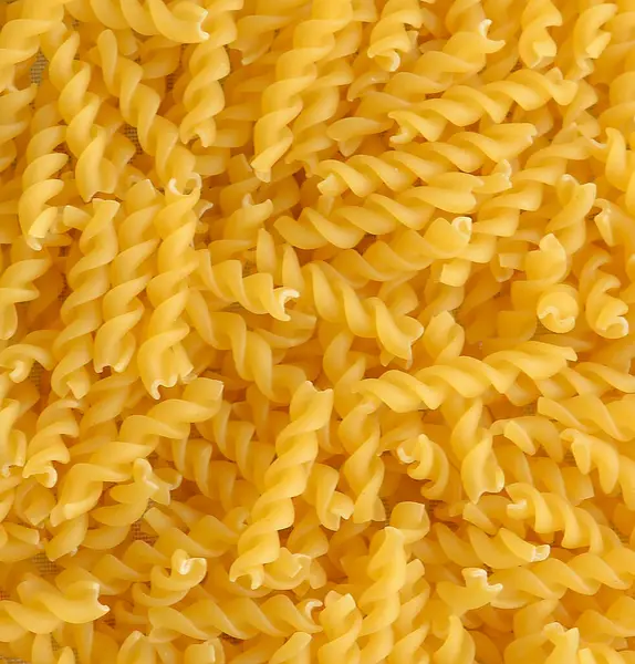 Fusilli Background Pile Raw Italian Fusilli Pasta — Stock Photo, Image