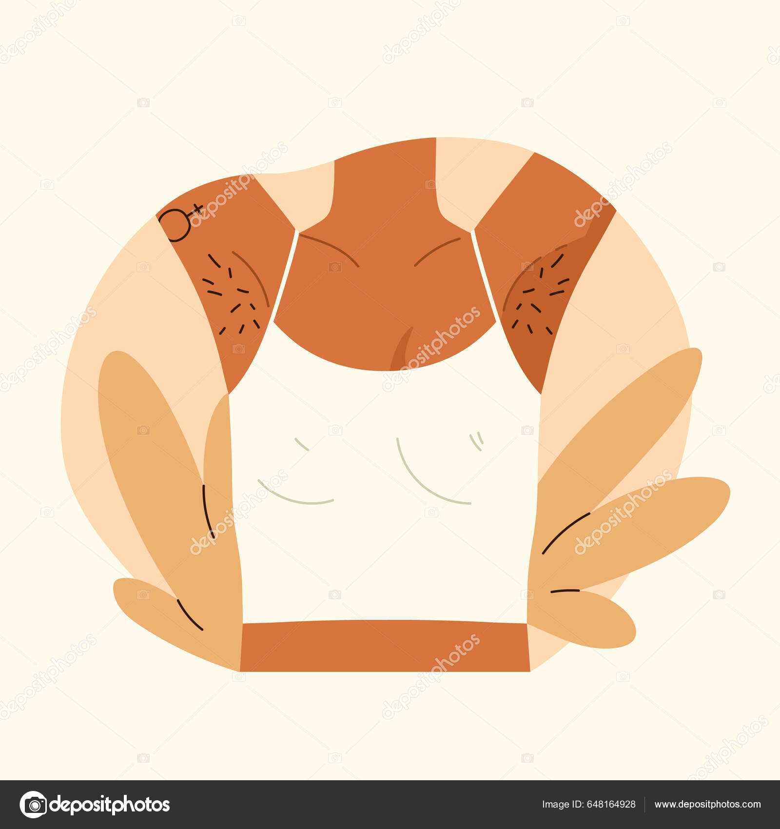 Cabello Axila Axila Femenina Peluda Cuerpo Positivo Ámate