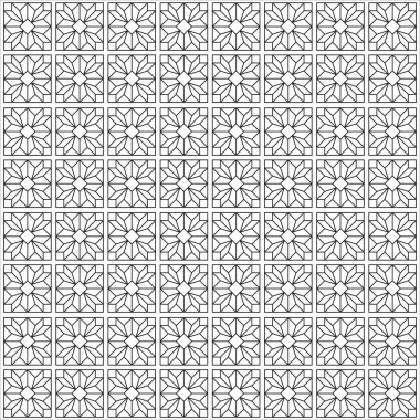 Çizgi desenli. Siyah ve beyaz, doğrusal vektör çizimleri. Boyama sayfası, yetişkinler ve çocuklar için boyama kitabı. Dekoratif soyut geometrik arkaplan. Renk ve satırı düzenlemek kolay.