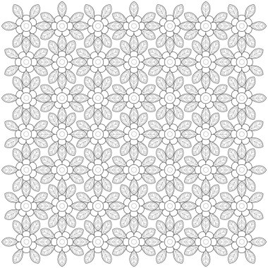 Çizgi desenli. Siyah ve beyaz, doğrusal vektör çizimleri. Boyama sayfası, yetişkinler ve çocuklar için boyama kitabı. Dekoratif soyut geometrik arkaplan. Renk ve satırı düzenlemek kolay.