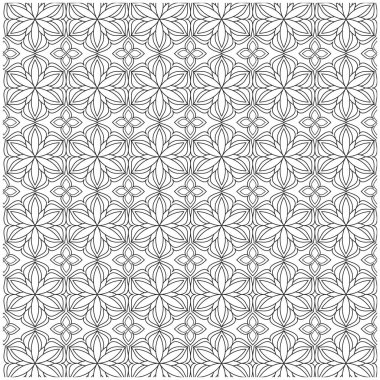 Çizgi desenli. Siyah ve beyaz, doğrusal vektör çizimleri. Boyama sayfası, yetişkinler ve çocuklar için boyama kitabı. Dekoratif soyut geometrik arkaplan. Renk ve satırı düzenlemek kolay.