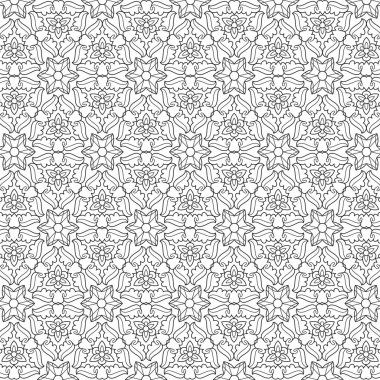 Çizgi desenli. Siyah ve beyaz, doğrusal vektör çizimleri. Boyama sayfası, yetişkinler ve çocuklar için boyama kitabı. Dekoratif soyut geometrik arkaplan. Renk ve satırı düzenlemek kolay.