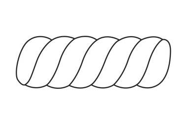 Şekerlemeyi bük. Siyah ve beyaz. Beyaz arka planda izole edilmiş. Vektör illüstrasyonu