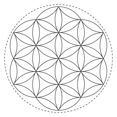 Kutsal geometri vektör tasarımı elementleri. Simya, din, felsefe, maneviyat, hipster sembolleri ve elementler. Vektör resimlemesini Ayarla