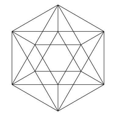 Kutsal geometri vektör tasarım elementi. Simya, din, felsefe, maneviyat, hipster sembolleri ve elementler. Vektör illüstrasyonu