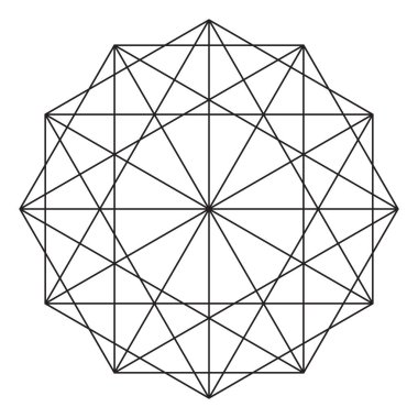 Kutsal geometri vektör tasarım elementi. Simya, din, felsefe, maneviyat, hipster sembolleri ve elementler. Vektör illüstrasyonu
