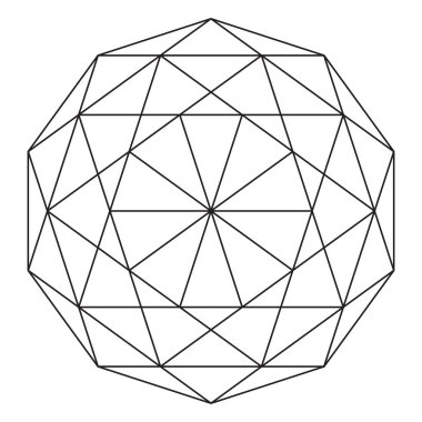 Kutsal geometri vektör tasarım elementi. Simya, din, felsefe, maneviyat, hipster sembolleri ve elementler. Vektör illüstrasyonu