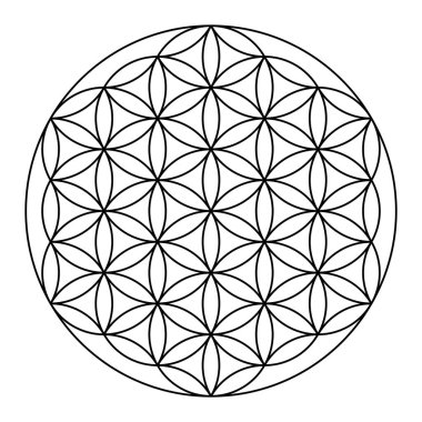 Kutsal geometri vektör tasarım elementi. Simya, din, felsefe, maneviyat, hipster sembolleri ve elementler. Vektör illüstrasyonu