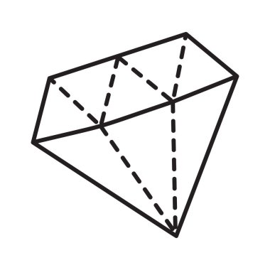 Elmas karalama stili El, modaya uygun düz stil aşk izole edilmiş aşk simgesi web grafik tasarım poster dövmesi Sevgililer Günü kartı çizim çizgisi resim çizimi için romantik sembol