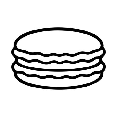 Makarna siyah-beyaz ikon temiz çizgi sanatı, karalama tarzı. Logo, dövme, uygulama, boyama kitabı, web tasarımı, bilgi grafikleri, afiş, poster ve daha fazlası için ideal. Vektör illüstrasyonu